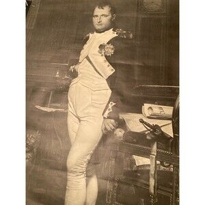 Vintage HUGE Napoleon Bonaparte Black & White Poster 1967 Personality Posters